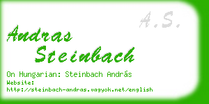 andras steinbach business card